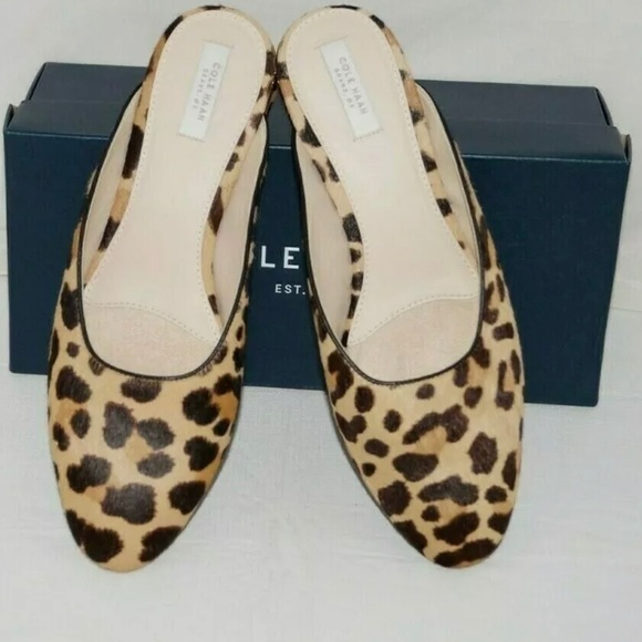 Authentic COLE HAAN Ocelot Haircalf Print Slide - Picture 8 of 10
